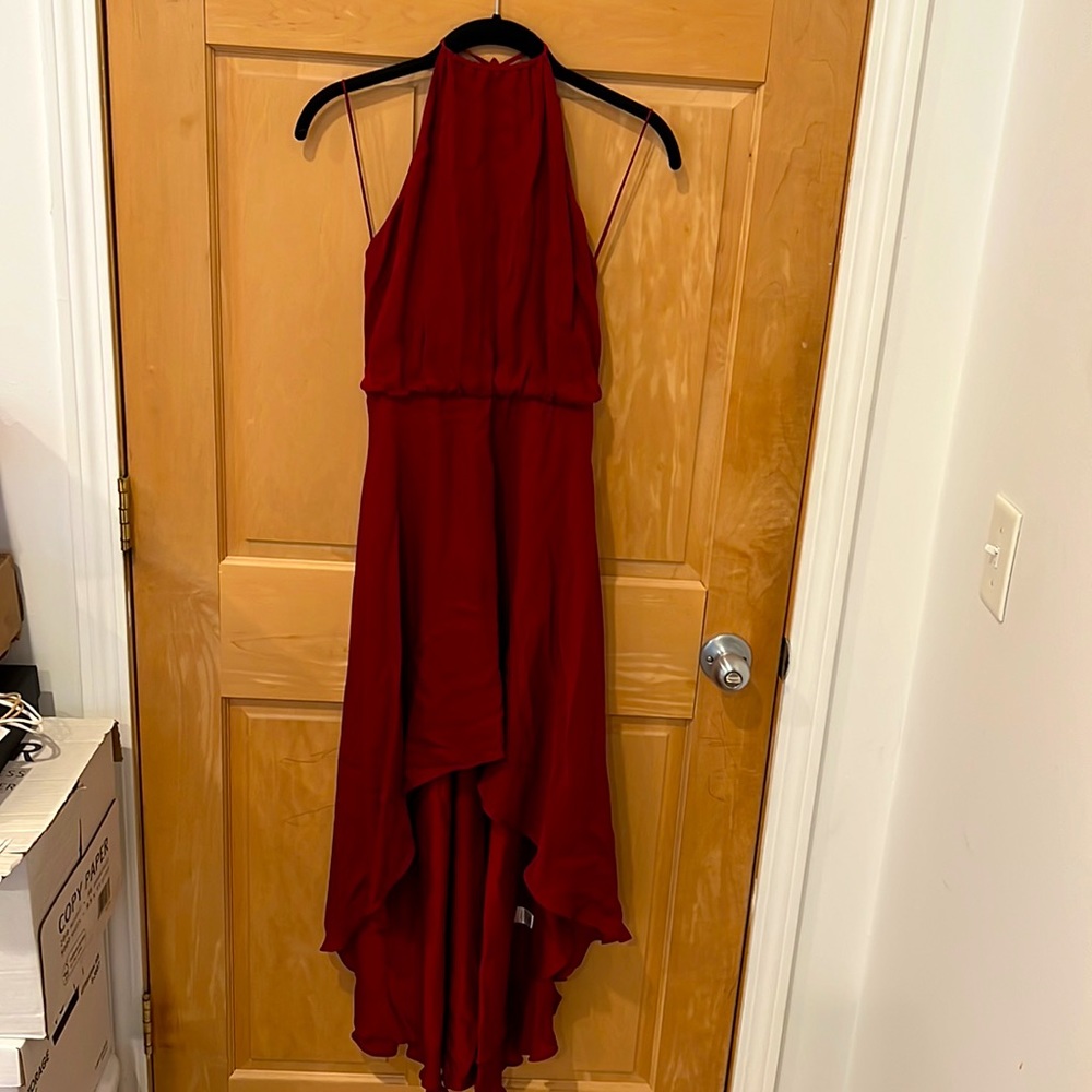 NWT Haute Hippie “Silk, Asymmetric High-Low” Dress - Picture 5 of 8